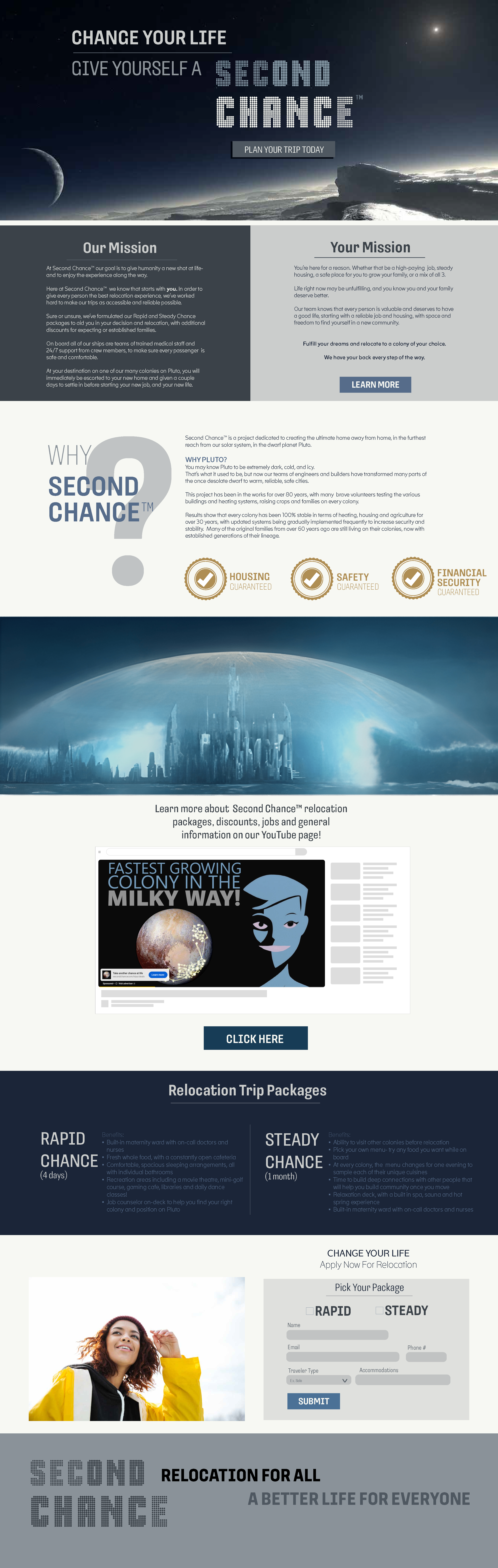 Second Chance landing page — case study